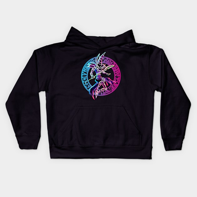 Soul of dark magician Kids Hoodie by Sandee15